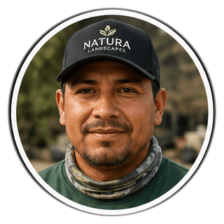 Crew member in the field